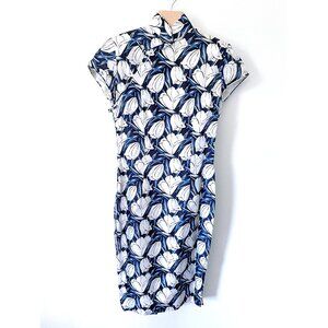 Shanghai Tang Floral Silk Dress